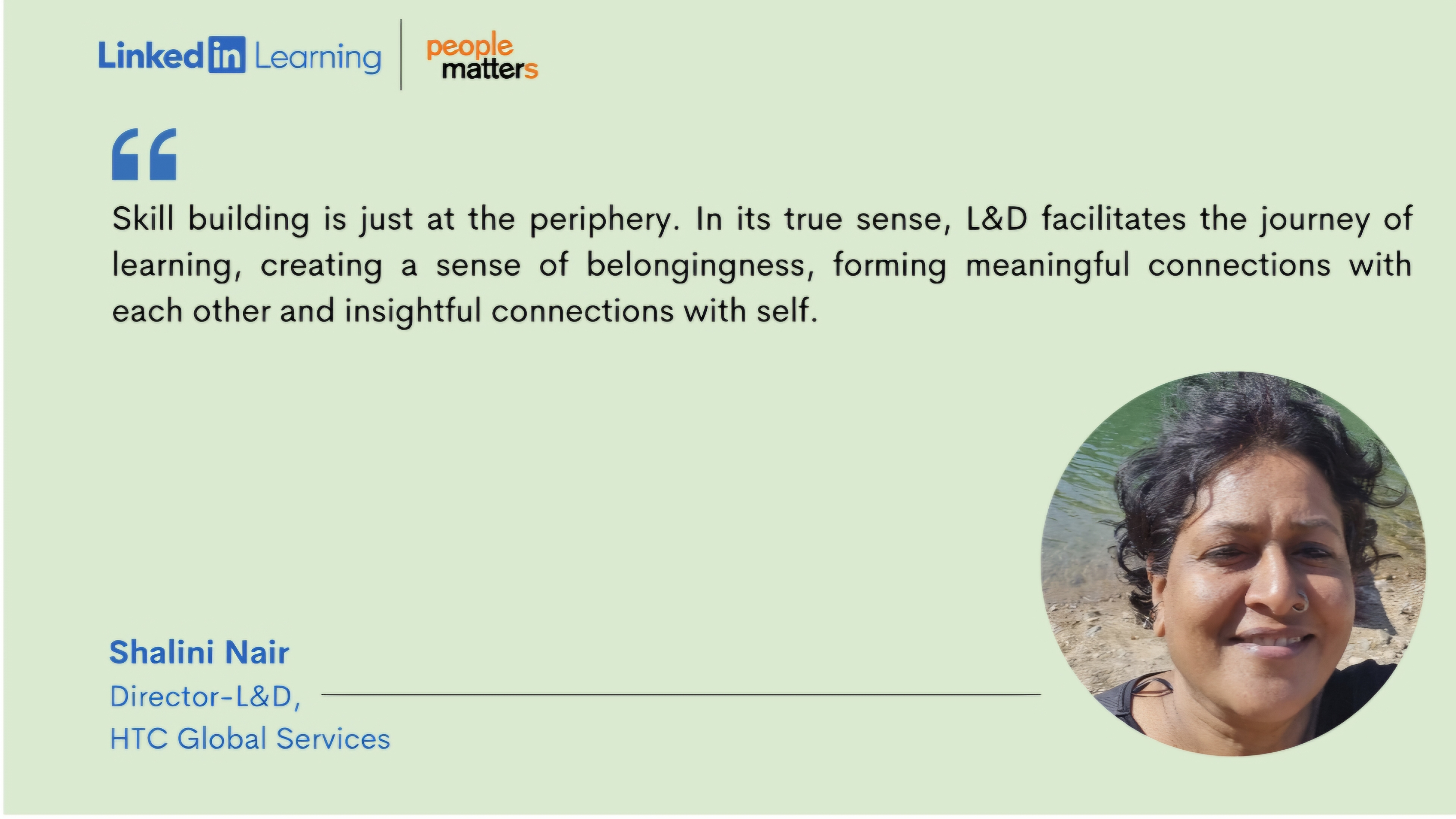 LinkedIn post celebrating a national L&D leadership recognition